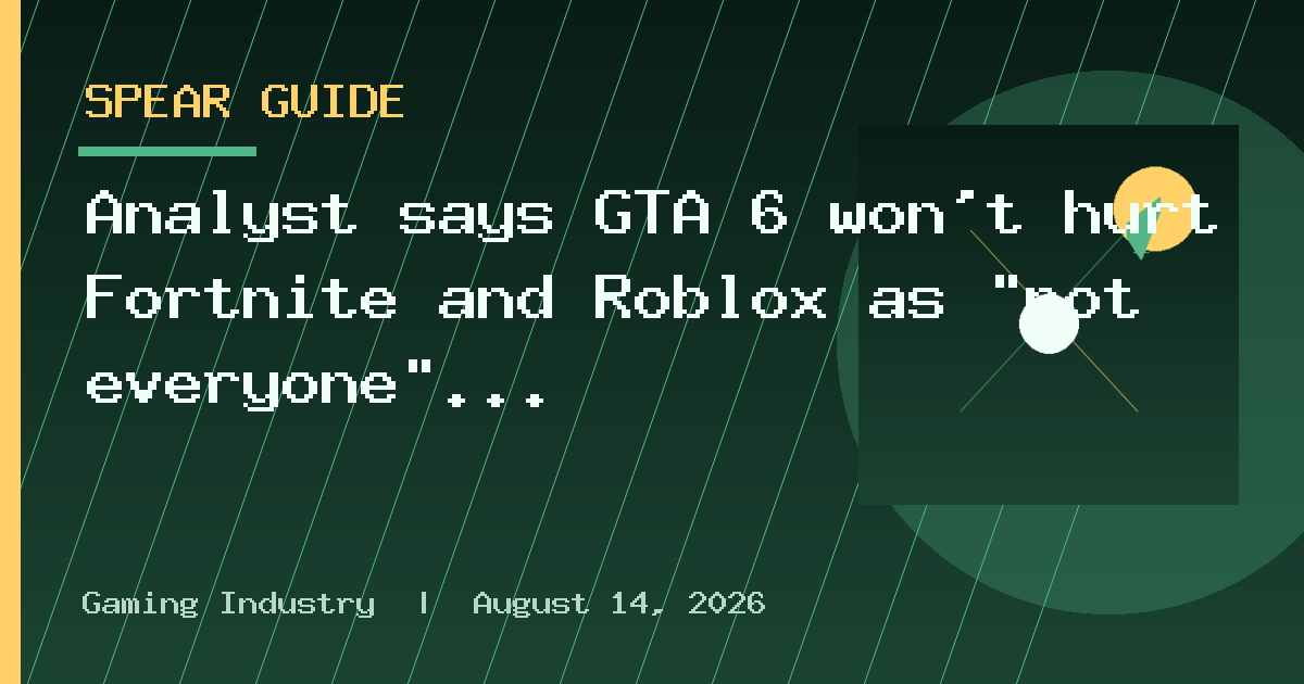 Analyst says GTA 6 won’t hurt Fortnite and Roblox as “not everyone” will play