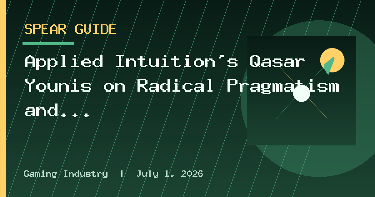 Applied Intuition’s Qasar Younis on Radical Pragmatism and Building a Company