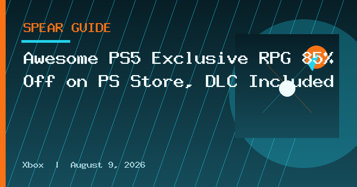Awesome PS5 Exclusive RPG 85% Off on PS Store, DLC Included