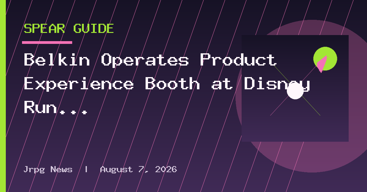 Belkin Operates Product Experience Booth at Disney Run 2026