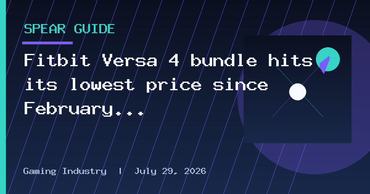 Fitbit Versa 4 bundle hits its lowest price since February