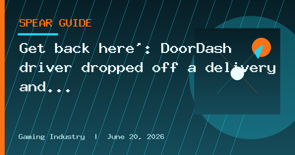 Get back here’: DoorDash driver dropped off a delivery and walked away. Then she