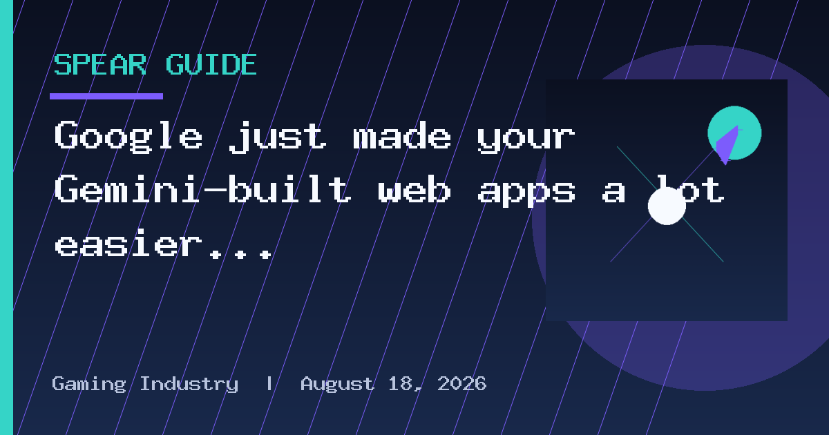 Google just made your Gemini-built web apps a lot easier to share