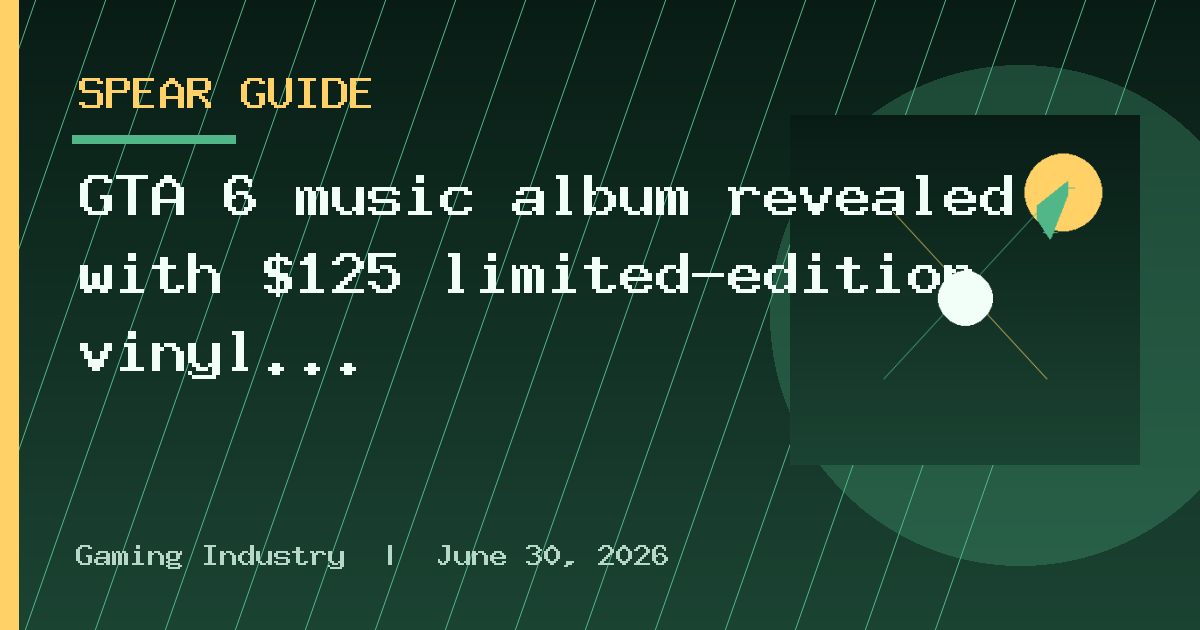 GTA 6 music album revealed with $125 limited-edition vinyl