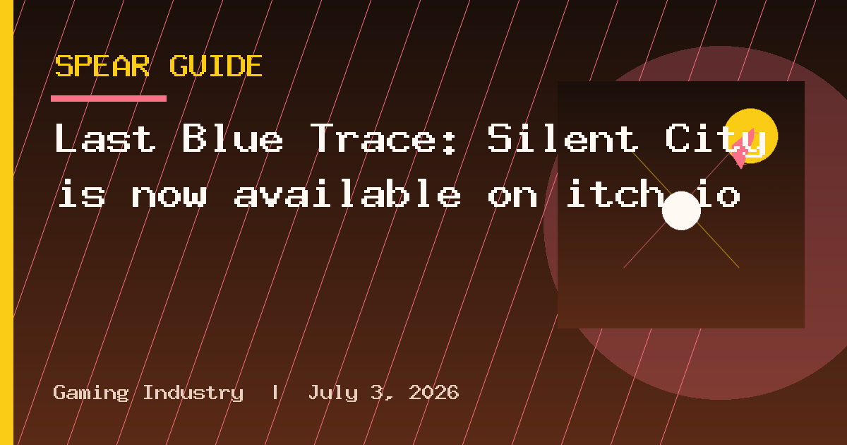 Last Blue Trace: Silent City is now available on itch.io