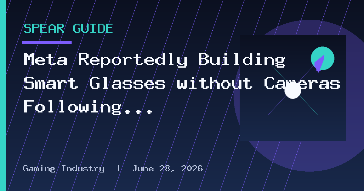 Meta Reportedly Building Smart Glasses without Cameras Following Public Backlash