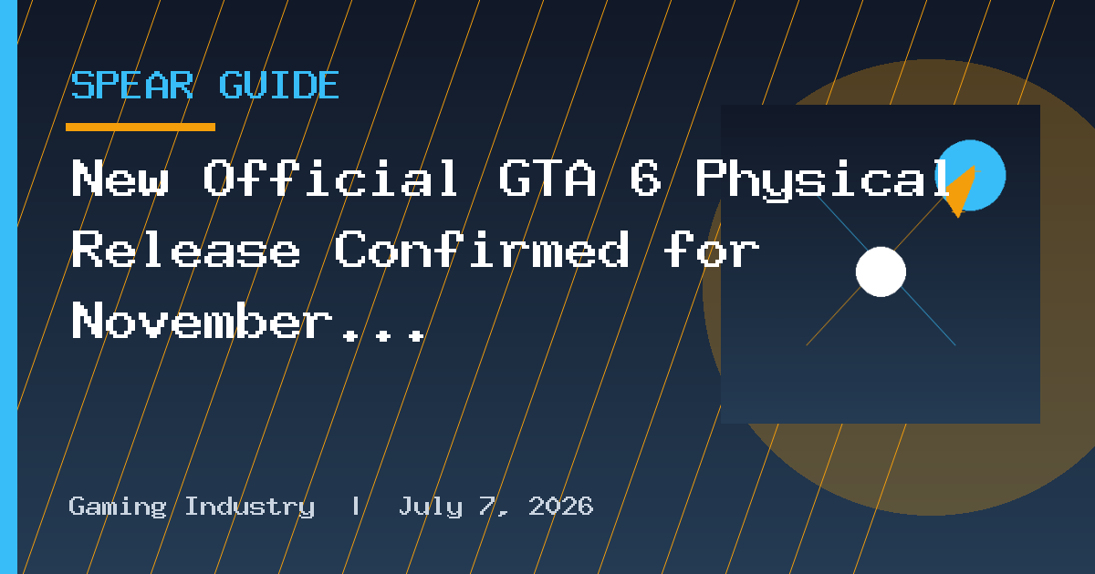 New Official GTA 6 Physical Release Confirmed for November