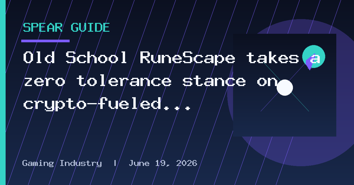 Old School RuneScape takes a zero tolerance stance on crypto-fueled market