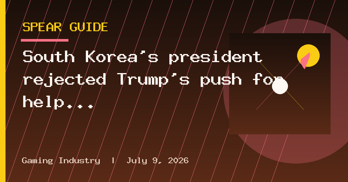 South Korea’s president rejected Trump’s push for help in the Iran war, saying