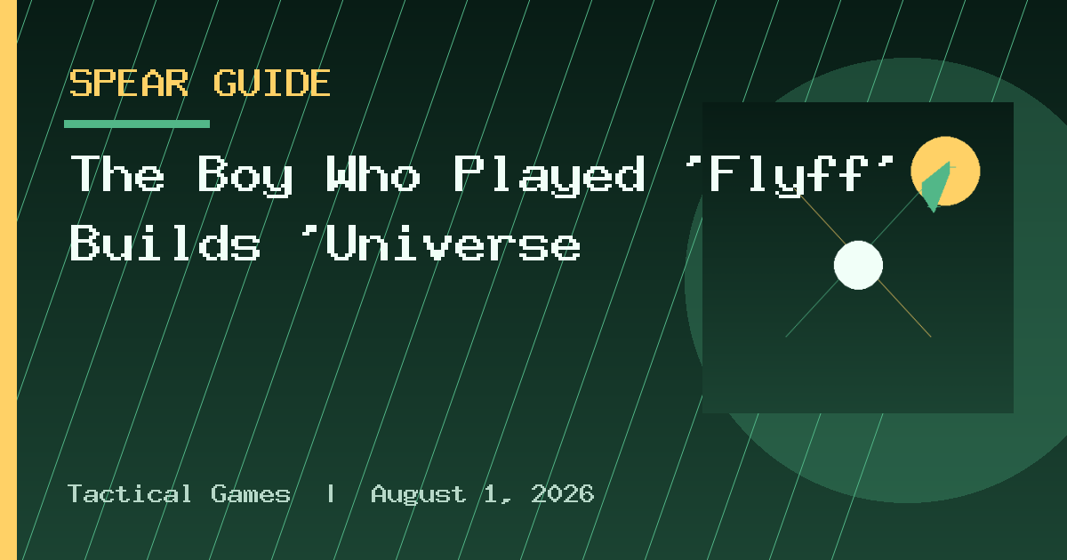 The Boy Who Played 'Flyff' Builds 'Universe