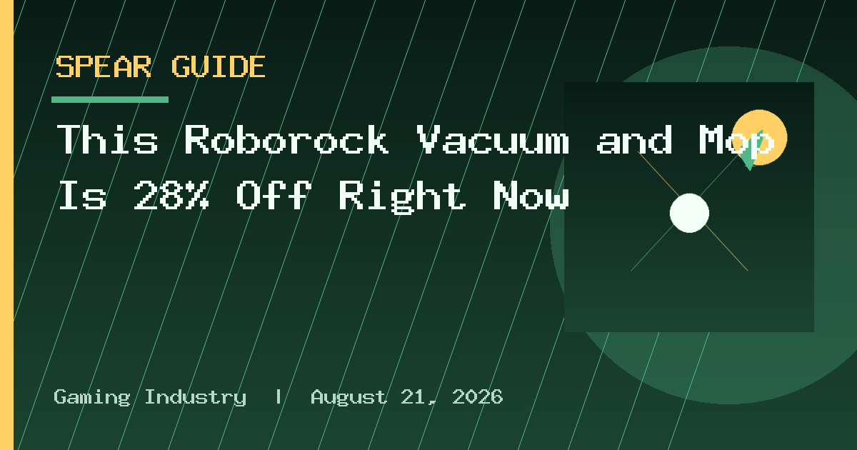 This Roborock Vacuum and Mop Is 28% Off Right Now
