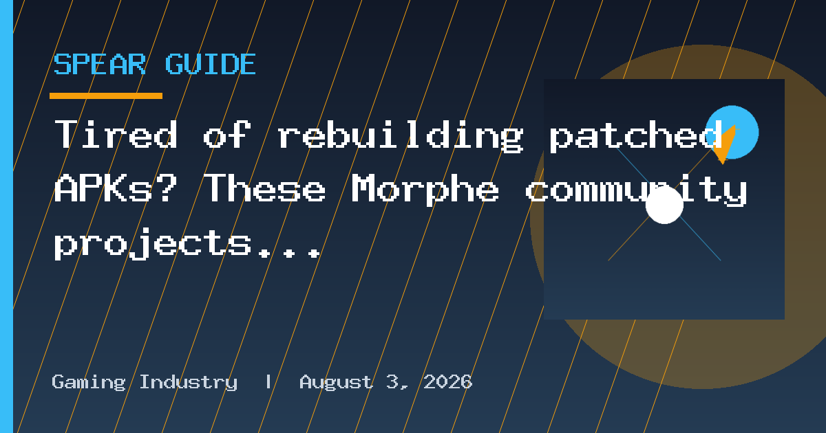 Tired of rebuilding patched APKs? These Morphe community projects handle them